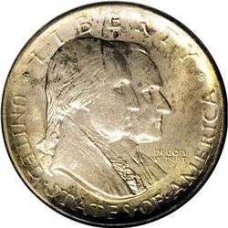 1926 50C Sesquicentennial MS65 NGC. This sharply struc