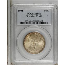 1935 50C Spanish Trail MS66 PCGS. This is a richly ton