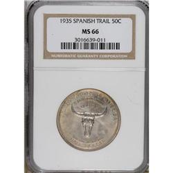 1935 50C Spanish Trail MS66 NGC. It is perhaps surpris