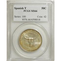 1935 50C Spanish Trail MS66 PCGS. A thin layer of gold