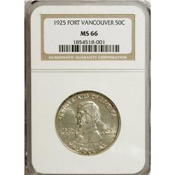 1925 50C Vancouver MS66 NGC. FS-102. The date and WE T