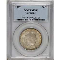 1927 50C Vermont MS66 PCGS. A pleasing Premium Gem tha