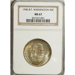 1946 50C Booker T. Washington MS67 NGC. The premier is
