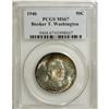 Image 1 : 1946 50C Booker T. Washington MS67 PCGS. Though this i