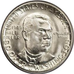 1949 50C Booker T. Washington MS67 PCGS. The mintage f