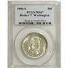 Image 3 : 1950-S 50C Booker T. Washington MS67 PCGS. Delicate st
