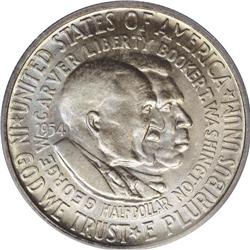 1954-D 50C Washington-Carver MS66 PCGS. While not comp