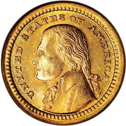 1903 G$1 Louisiana Purchase/Jefferson MS65 PCGS. The p