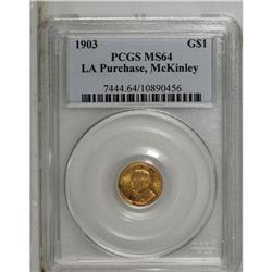 1903 G$1 Louisiana Purchase/McKinley MS64 PCGS. A love