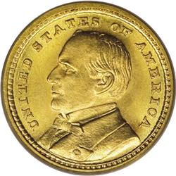 1903 G$1 Louisiana Purchase/McKinley MS66 PCGS. Tinges