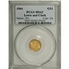 Image 1 : 1904 G$1 Lewis and Clark MS62 PCGS. Boldly struck with