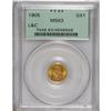 Image 3 : 1905 G$1 Lewis and Clark MS63 PCGS. Orange-gold luster