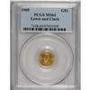 Image 3 : 1905 G$1 Lewis and Clark MS64 PCGS. Lewis, Clark, and