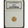 Image 1 : 1915-S G$1 Panama-Pacific Gold Dollar MS64 NGC. A sati