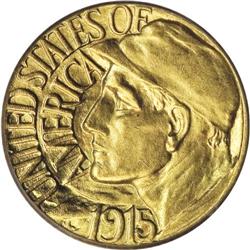 1915-S G$1 Panama-Pacific Gold Dollar MS66 PCGS. A fro