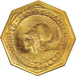 1915-S $50 Panama-Pacific 50 Dollar Octagonal MS65 NGC
