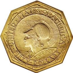1915-S $50 Panama-Pacific 50 Dollar Octagonal MS65 NGC