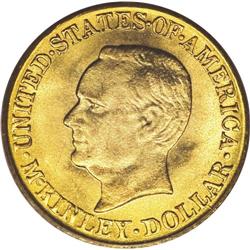 1916 G$1 McKinley MS66 PCGS. Leon Czolgosz, an anarchi