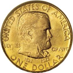 1922 G$1 Grant no Star MS64 PCGS. Marketing was alive