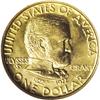 Image 1 : 1922 G$1 Grant no Star MS66 NGC. Delightful yellow-gol
