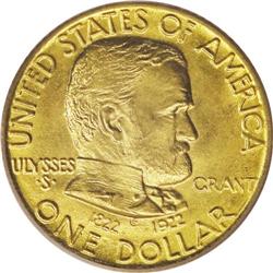 1922 G$1 Grant no Star MS66 PCGS. The Grant With Star