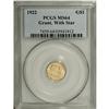 Image 3 : 1922 G$1 Grant with Star MS64 PCGS. While there is no