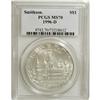 1996-D S$1 Smithsonian Silver Dollar MS70 PCGS. A beau