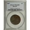 Image 1 : 1847 1C Hawaii Cent MS63 Brown PCGS. Crosslet 4, 15 be