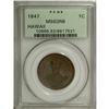 Image 3 : 1847 1C Hawaii Cent MS63 Red and Brown PCGS. Crosslet