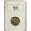 Image 3 : 1883 25C Hawaii Quarter MS66 NGC. Autumn-gold and fore