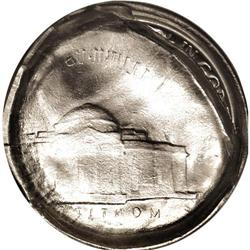 Undated 5C Jefferson Nickel--Reverse Die Cap--MS65 NGC