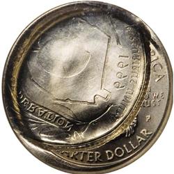 1999-P 25C Georgia Quarter--Obverse Brockage--MS65 NGC