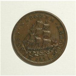 1841 Webster Credit XF45 Cleaned Uncertified, Low-62, R