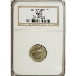 1837 R.E. Russell, Low-128, HT-309, R.5, New York, NY,
