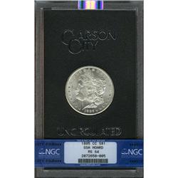 1885-CC S$1 MS64 NGC. This lustrous low mintage Carson 