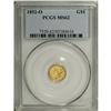 Image 1 : 1852-O G$1 MS62 PCGS. The 1852-O is the scarcest of th