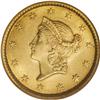 Image 1 : 1853 G$1 MS65 NGC. By 1851, with the burgeoning suppli
