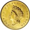 Image 1 : 1855 G$1 MS65 PCGS. The gold dollar, first struck in 1