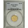 Image 3 : 1834 $2 1/2 Classic MS61 PCGS. Breen-6138, Small Head,