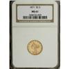 Image 1 : 1871 $2 1/2 MS61 NGC. Each side has pleasing luster, t
