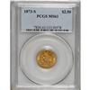Image 3 : 1873-S $2 1/2 MS61 PCGS. Although he owned four exampl