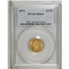 Image 3 : 1874 $2 1/2 MS64 PCGS. The 1874, with a mintage of 3,9