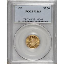 1895 $2 1/2 MS63 PCGS. A pleasing Select representativ