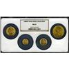 Image 1 : Four Piece Liberty Head Gold Coin Set MS63 NGC. Four pi