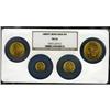 Image 1 : Four Piece 20th Century Gold Coin Set MS64 NGC. Four pi