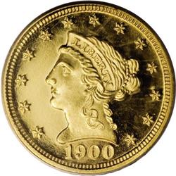 1900 $2 1/2 PR67 Deep Cameo PCGS. This is a stunning b