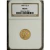 Image 1 : 1909 $2 1/2 MS64 NGC. Fully lustrous yellow-gold surfa