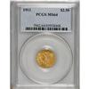 Image 1 : 1911 $2 1/2 MS64 PCGS. Rich honey-gold color graces th