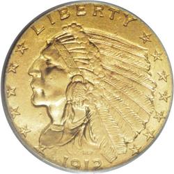 1912 $2 1/2 MS65 PCGS. Like most issues in the series,