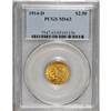 Image 1 : 1914-D $2 1/2 MS63 PCGS. Select and nicely struck with